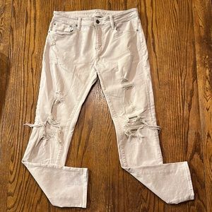 American Eagle men’s jeans size 34x34 athletic skinny, cream